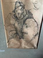 George Martens (1894-1979)Groninger Ploeg in lijst -Gesign, Ophalen of Verzenden