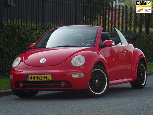 Volkswagen New Beetle Cabriolet 2.0 NAP/LEER/AC/CRUISE/PDC, Auto's, Volkswagen, Bedrijf, Te koop, Beetle (Kever), ABS, Airbags