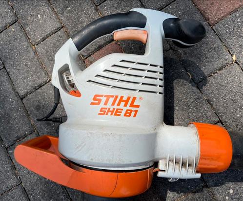 STIHL SHE81 bladblazer/zuiger DEFECT, Tuin en Terras, Bladblazers, Gebruikt, Handgedragen, Elektrisch, Met opvangzak, Ophalen of Verzenden