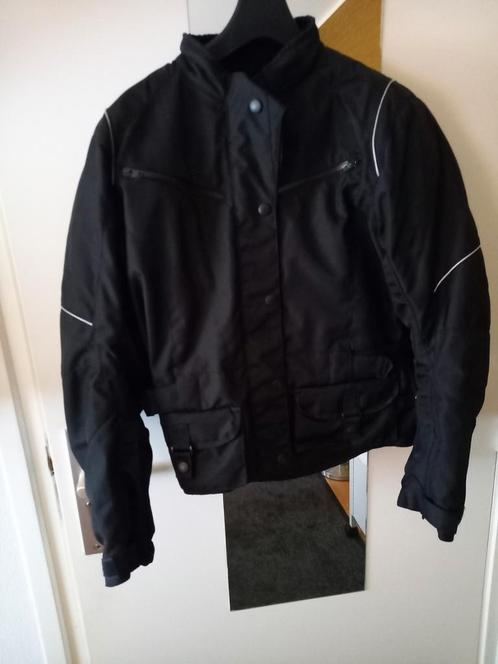 Motor  jas   Dames maat 40 zwart  100 % polyesther, Motoren, Kleding | Motorkleding, Jas | textiel, Dames, Tweedehands, Ophalen of Verzenden