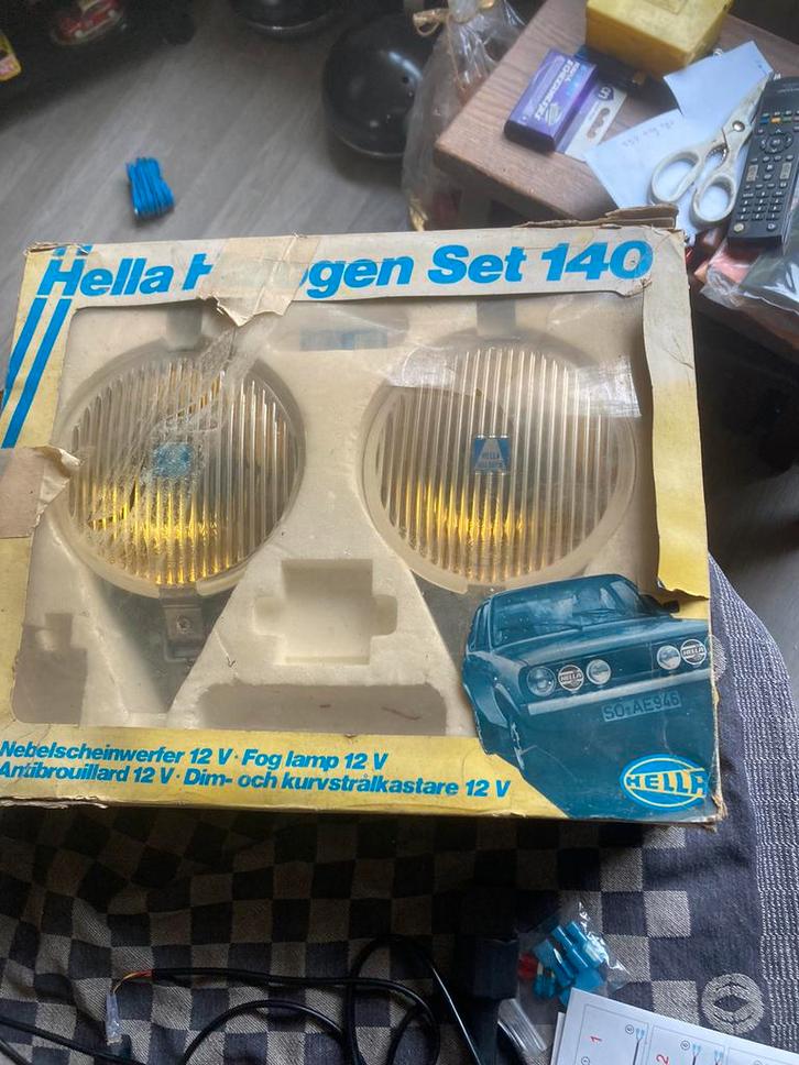 Oldtimer 1 set mistlampen type 140 van Hella, Auto-onderdelen, Verlichting, Nieuw, Ophalen of Verzenden