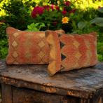 Vintage Kelim berber kussenset handgemaakt in marokko, Verzenden, Nieuw, Vierkant