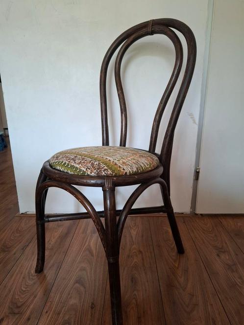Vintage leuke rotan stoel, Huis en Inrichting, Stoelen, Gebruikt, Eén, Riet of Rotan, Bruin, Ophalen