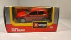 Fiat bravo red Bburago 1.43, Ophalen of Verzenden, A, A, A