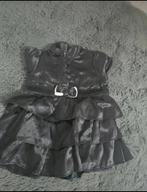 Zwart satijnen jurkje H&M mt 62, Ophalen of Verzenden, Zo goed als nieuw, H&M, Meisje