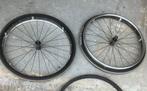 2 rolstoel wielen 24 inch m Schwalbe banden + 1 reserve stel, Ophalen of Verzenden, Gebruikt, Duwrolstoel