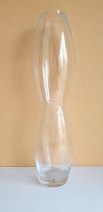 Pol`s potten helder glazen hoge vaas ( 51 cm) vintage? 2204, Minder dan 50 cm, Glas, Ophalen of Verzenden, Zo goed als nieuw