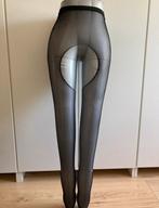 Zwarte open kruis visgraat jarrettel, Verzenden, Zo goed als nieuw, Zwart, Panty