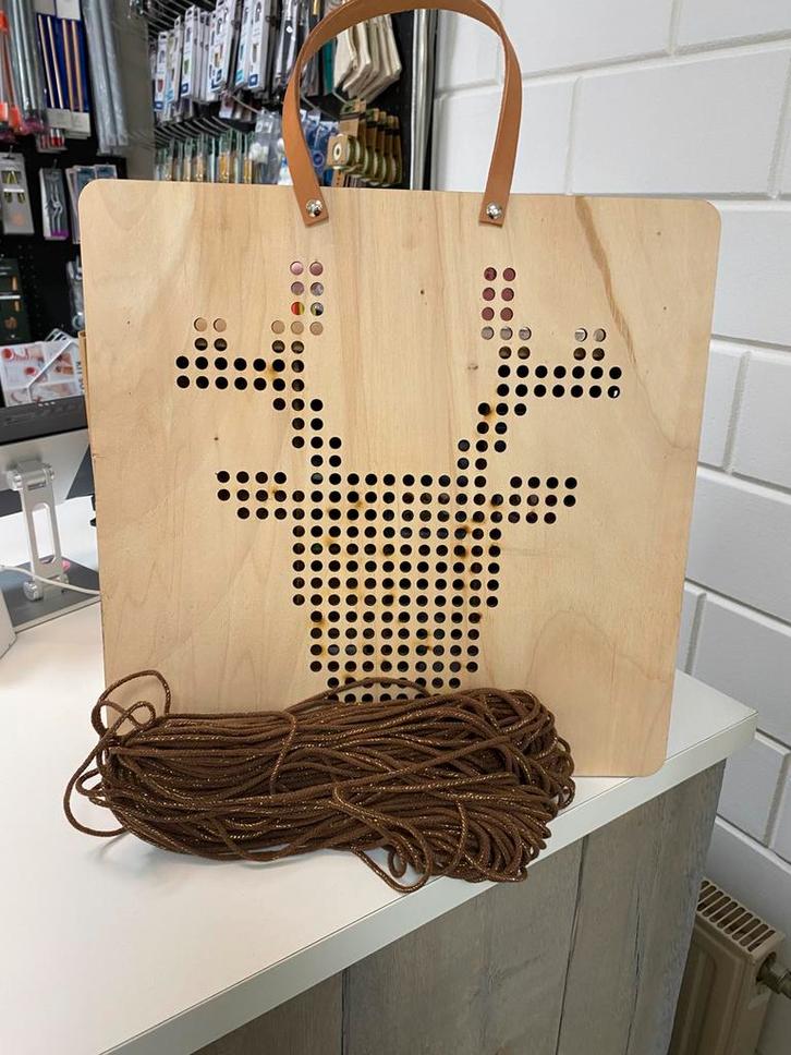 Kerst wandbord borduur, Hobby en Vrije tijd, Knutselen, Nieuw, Knutselwerk, Ophalen of Verzenden