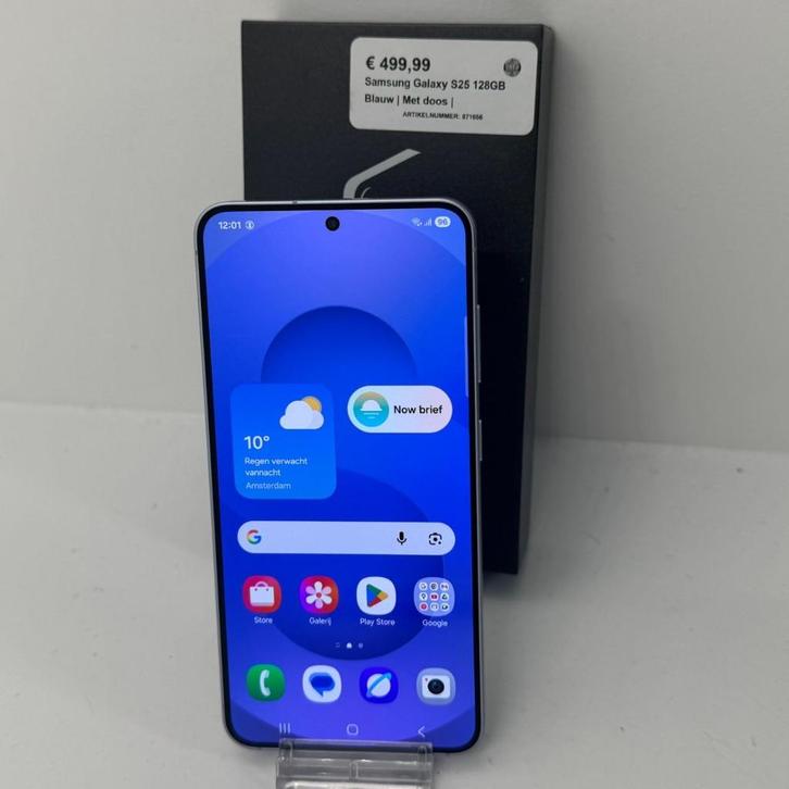 Samsung Galaxy S25 128GB Blauw | Met doos |, Telecommunicatie, Mobiele telefoons | Samsung, Zo goed als nieuw, Overige modellen
