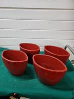 bloempotten rood ovaal vier stuks, Tuin en Terras, Bloempotten, Ophalen of Verzenden, 'T Olde Gre-j, Info@toldegrej.nl, Endepoelstraat 20f Didam