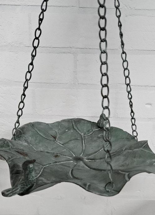 HANGER VOEDERSCHAAL / METAAL / groen, Tuin en Terras, Vogelhuisjes en Vogelbaden, Nieuw, Ophalen of Verzenden