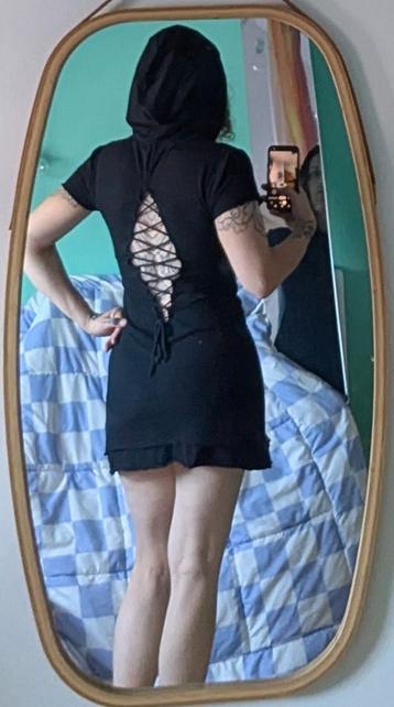 Psytrance / rave / hippie / pixie jurkje met hoodie
 beschikbaar voor biedingen