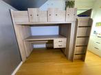 Hoogslaper met bureau en kastruimte, Kinderen en Baby's, Kinderkamer | Stapelbedden en Hoogslapers, Ophalen, Zo goed als nieuw