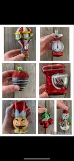 Rode grote gekke bonte grappige kerstballen notenkraker etc, Ophalen of Verzenden, Nieuw