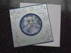zelf gemaakte kaart fairy met borduur en envelop, Nieuw, Ophalen of Verzenden