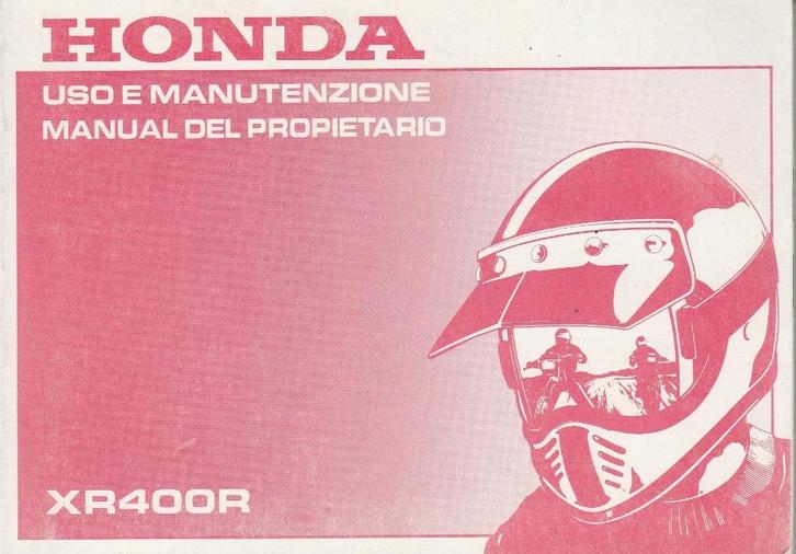 Honda XR400 R manual manutenzione (7318z), Motoren, Handleidingen en Instructieboekjes, Honda, Ophalen of Verzenden