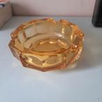 VINTAGE gele asbak van Persglas.  Donkergeel, Ophalen of Verzenden