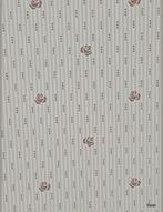 13991 behang gestreept roosjes retro grafisch cosy 70s swiet, Ophalen of Verzenden, Minder dan 10 m², Bruin