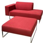 Artifort bank met hocker, Ophalen, Gebruikt, 150 tot 200 cm, Tweepersoons