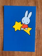 Dick Bruna. Miffy Nijntje op Ster - blauw, Ophalen of Verzenden, Zo goed als nieuw, Plaatje, Poster of Sticker