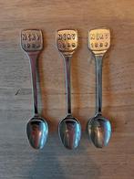 3 verzilverde theelepels van de NCRV 1994, 1995 en 1996., Antiek en Kunst, Ophalen of Verzenden