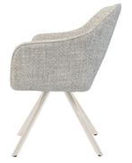 Eetkamerstoel 'Helen' Sand | Draaibare Eetkamerstoel met Arm, Overige kleuren, Japandi, Hotel Chique, Modern, Ophalen of Verzenden