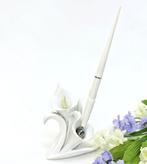 Receptie pen en houder set calla lily., Ophalen of Verzenden, Nieuw, Versiering, Geboorte of Huwelijk
