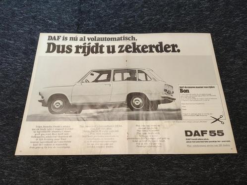 Reclame Poster (A3) DAF 55 Combi/ Variomatic (1970), Verzamelen, Automerken, Motoren en Formule 1, Gebruikt, Auto's, Verzenden