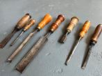 7x oude beitel guts Dodge Nooitgedagt JNIJ hout gereedschap, Antiek en Kunst, Antiek | Gereedschap en Instrumenten, Ophalen of Verzenden