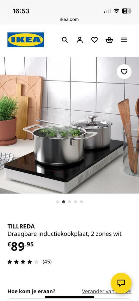 Ikea Tillreda Kookplaat - NIEUW in verpakking!, Witgoed en Apparatuur, Kookplaten, Nieuw, Vrijstaand, Elektrisch, 3 kookzones of minder