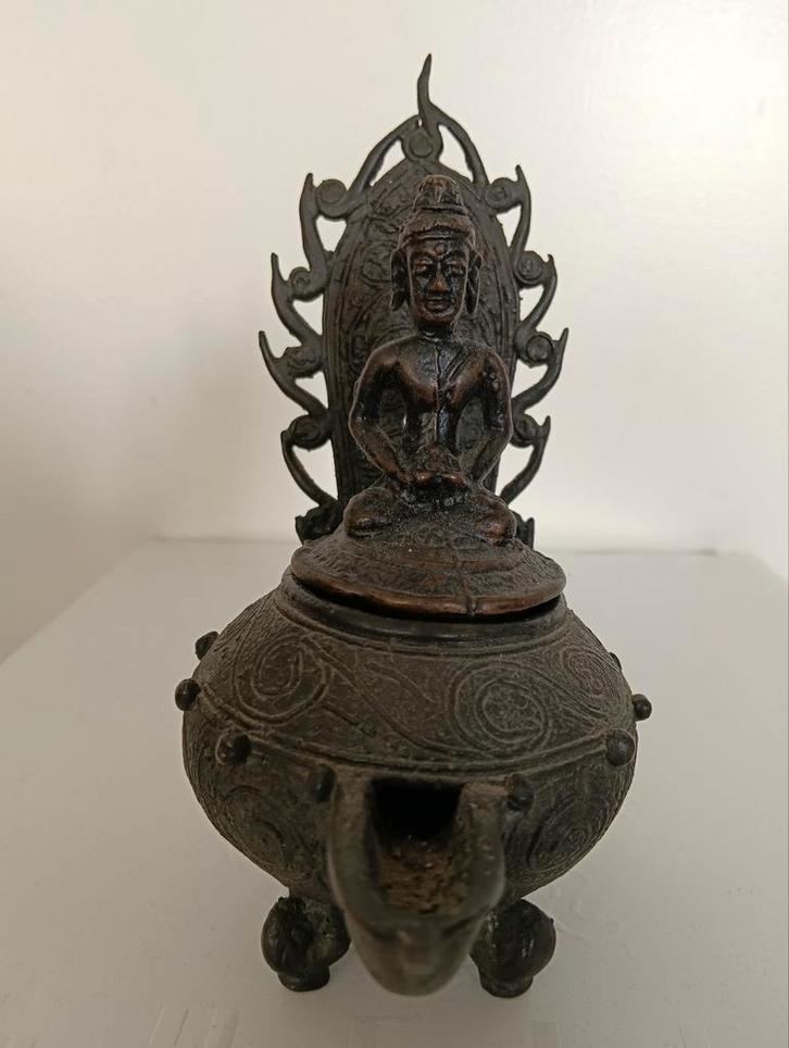 Wierookbrander - Brons - Boeddha - Nepal - Noord India, Antiek en Kunst, Antiek | Koper en Brons, Ophalen of Verzenden