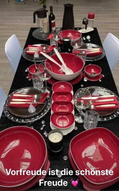 Tupperware allegra serie, diverse items in kersenrood, nieuw, Huis en Inrichting, Keuken | Tupperware, Nieuw, Ophalen of Verzenden