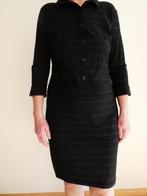 Studio Anneloes jurk XL/40-42 travelstof zwart blauw streep, Kleding | Dames, Jurken, Knielengte, Zo goed als nieuw, Studio Anneloes