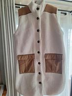 Kaffe Teddy Bodywarmer Beige/Wit Mt 44 - Nieuw!, Verzenden, Kaffe, Beige, Maat 42/44 (L)