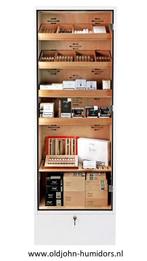 HUMIDOR KABINET ADORINI PORTOFINO WIT 6000 SIGAREN      h201, Verzenden, Nieuw, Tabaksdoos of Verpakking