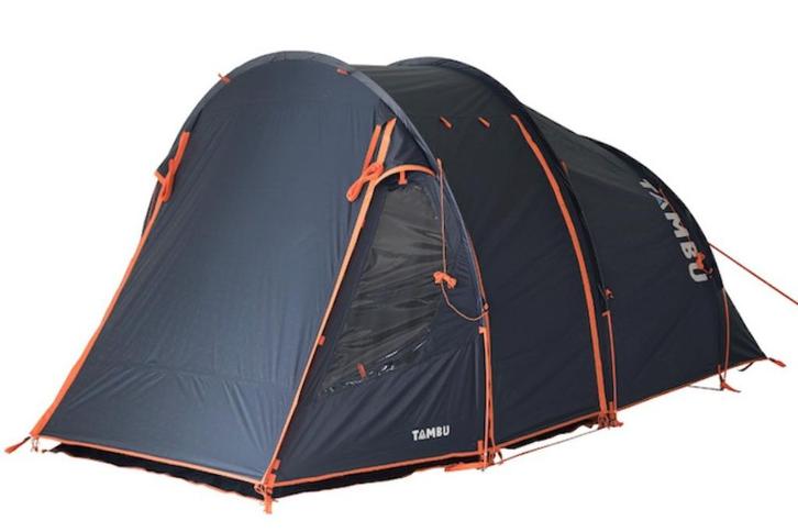 Tambu Abakasa 4 Persoons tunneltent GERECYCLED materiaal, Caravans en Kamperen, Tenten, tot en met 4, Nieuw, Ophalen of Verzenden