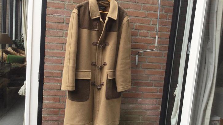 Montycoat met leer zonder capuchon mt.56/Schneiders/Pelger, Kleding | Heren, Jassen | Winter, Gedragen, Maat 56/58 (XL), Bruin