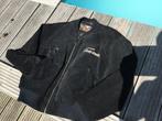 Harley Davidson zwart suède College jack als nieuw maat L, Dames, Jas | leer, Harley Davidson, Ophalen of Verzenden