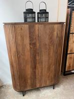 Magazijn leegverkoop opbergkast Noor mangohout ribbel retro, Nieuw, Ophalen of Verzenden, Info@wkhome.nl, Argonweg 20 Amersfoort