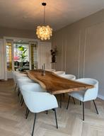 Boomstamtafel 300cm Suar hout, Ophalen, Zo goed als nieuw, 75 m² of meer, Tapijt