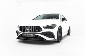 Voorlip sideskirt diffuser spoiler - Mercedes AMG CLA 35 23+ beschikbaar voor biedingen