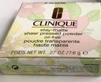 Nieuwe CLINIQUE Poeder / Stay-Matte Pressed Powder Oil Free, Ophalen, Gehele gezicht, Beige, Nieuw