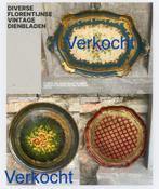 Authentieke Florentijnse Vintage Dienbladen –Handgeschilderd, Antiek en Kunst, Curiosa en Brocante, Ophalen of Verzenden