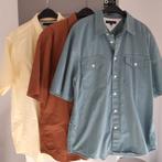 3 overhemden korte mouw., Overige kleuren, Tommy Hilfiger, Ophalen of Verzenden, Zo goed als nieuw