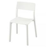 6 stuks Janinge stoel wit kunstof Ikea, Ophalen, Zo goed als nieuw, Wit