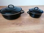 Grote en kleine braadpan, Huis en Inrichting, Keuken | Potten en Pannen, Ophalen, Gebruikt, Koekenpan of Braadpan