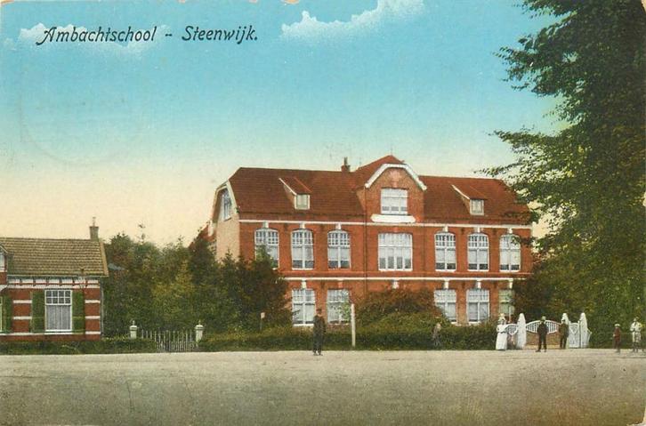 701224039 Steenwijk Ambachtschool, Verzamelen, Ansichtkaarten | Nederland, Overijssel, Voor 1920, Verzenden