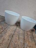 2 bloempotten, Tuin en Terras, Bloempotten, Rond, Minder dan 40 cm, Aardewerk, Ophalen