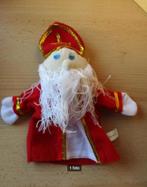 Sinterklaas 24cm en Zwarte Piet 21cm pluche handpoppen, Ophalen of Verzenden, Gebruikt